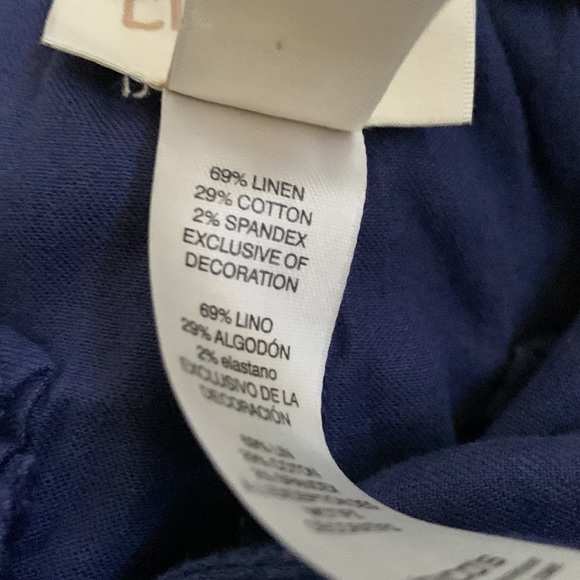 Chico’s Petite Crop Cargo Linen/Cotton Pants - Picture 10 of 12